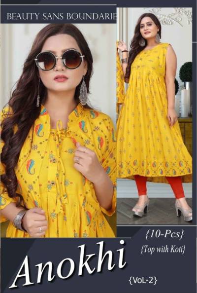 Anokhi Vol 2 By Aagya Fancy Rayon Summer Wear Kurti Collection